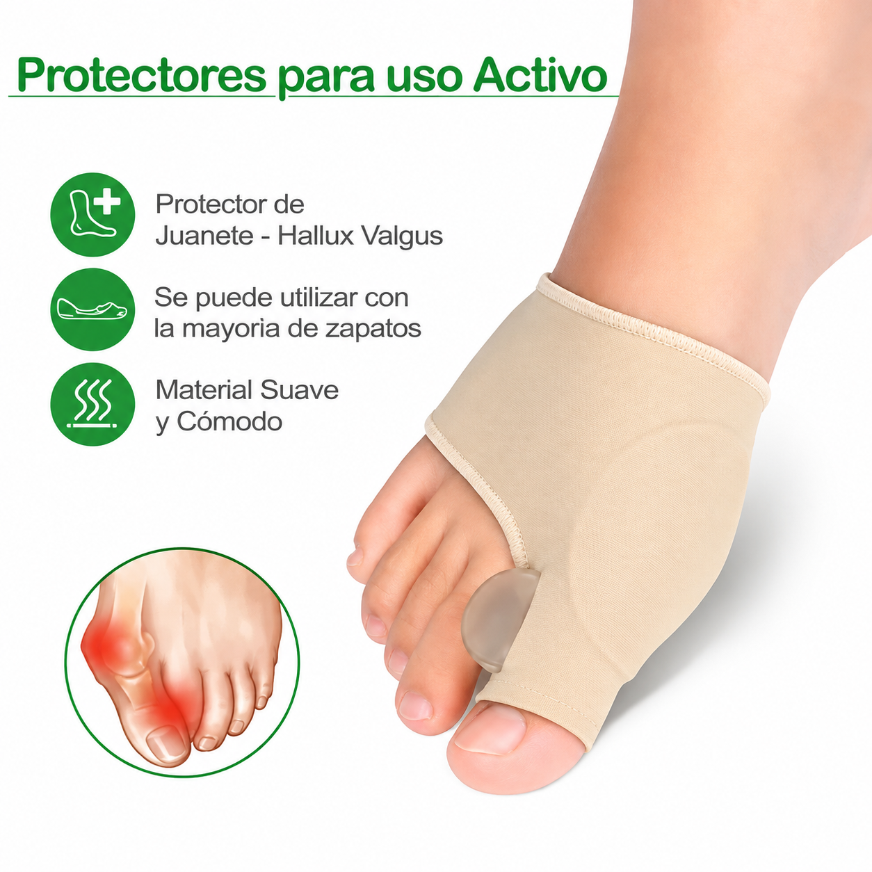 Separador de dedos con protector de juanete - Imagen 3