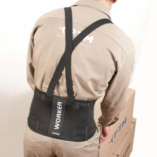 Faja lumbar de trabajo WORKER con tiradores - Imagen 3
