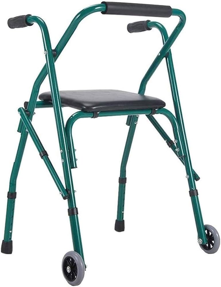 Andador Plegable Con Asiento y 2 Ruedas - Imagen 3