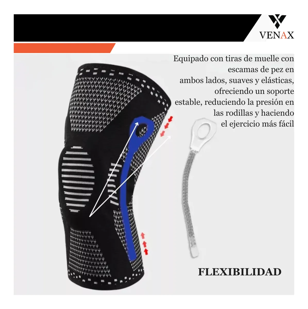 Rodillera Deportiva ballenas Laterales - Imagen 4