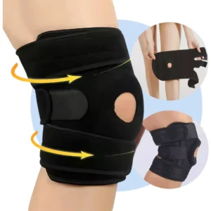 Rodillera abierta corta con ballenas flexibles